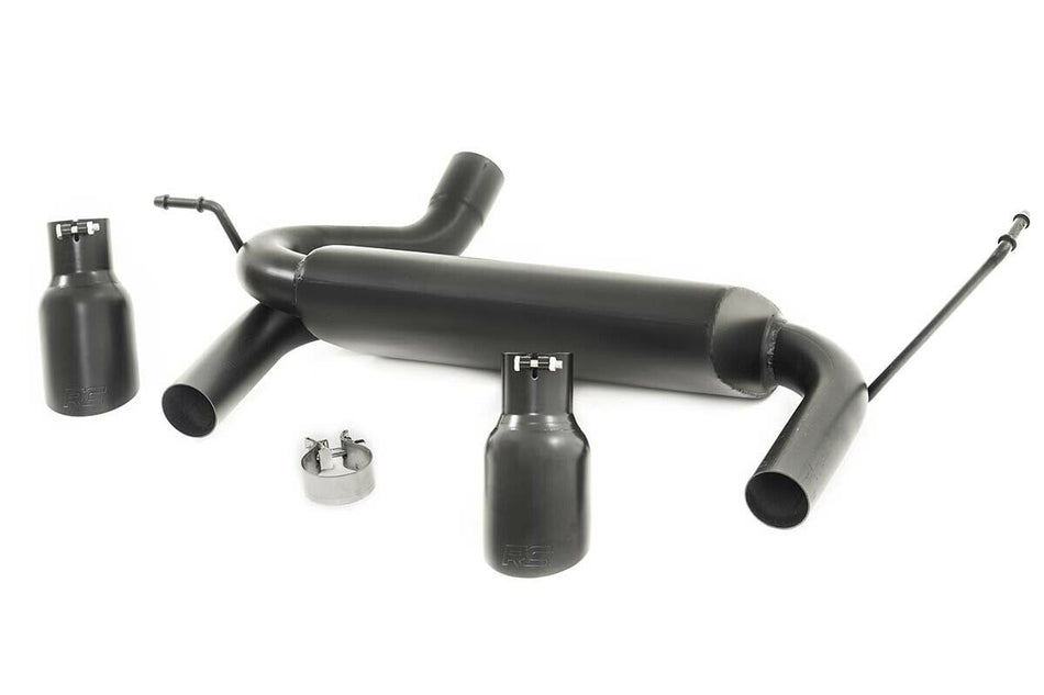 Rough Country 96002 Black Dual Performance Exhaust for 07-18 Jeep Wrangler JK