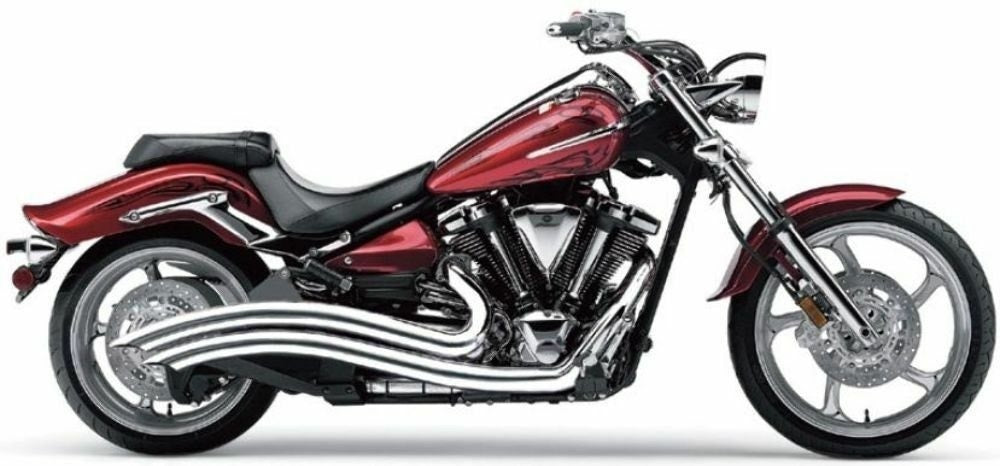 Cobra 2225 Chrome Speedster Swept Exhaust Pipes Yamaha Raider