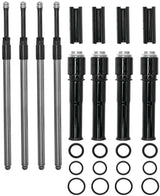 S&S Cycle Quickee Adjustable Pushrod Kit with Tube Covers for Harley-Davidson