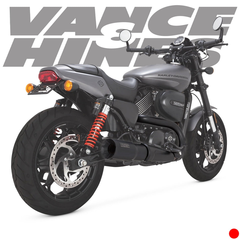 Buy Vance & Hines 47943 Black Hi Output 4" Slip-Ons Mufflers 15-19 Harley Street 750 18011233 47943 1801-1233 from Eastern Performance Cycles. Great prices and free shipping!