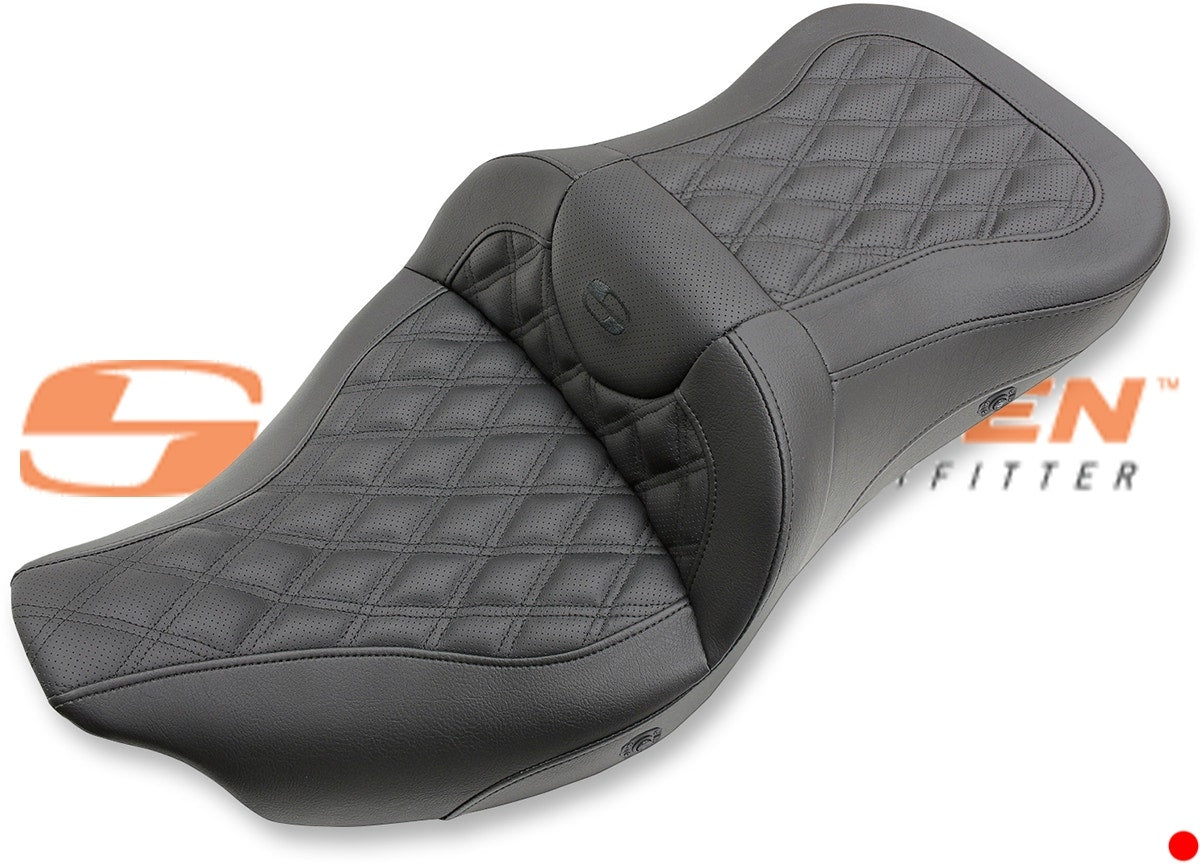 Buy Saddlemen 808-07B-184HCT	Black Entended Reach Heated Sofa LS Seat 08-19 Harley FL 0801-1042 08011042 Touring electra glide wide street road road king  from Eastern Performance Cycles. Great prices and free shipping!