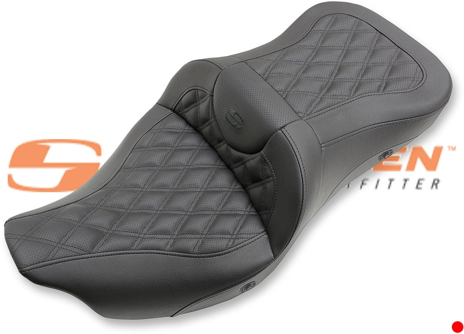 Buy Saddlemen 808-07B-184HCT	Black Entended Reach Heated Sofa LS Seat 08-19 Harley FL 0801-1042 08011042 Touring electra glide wide street road road king  from Eastern Performance Cycles. Great prices and free shipping!