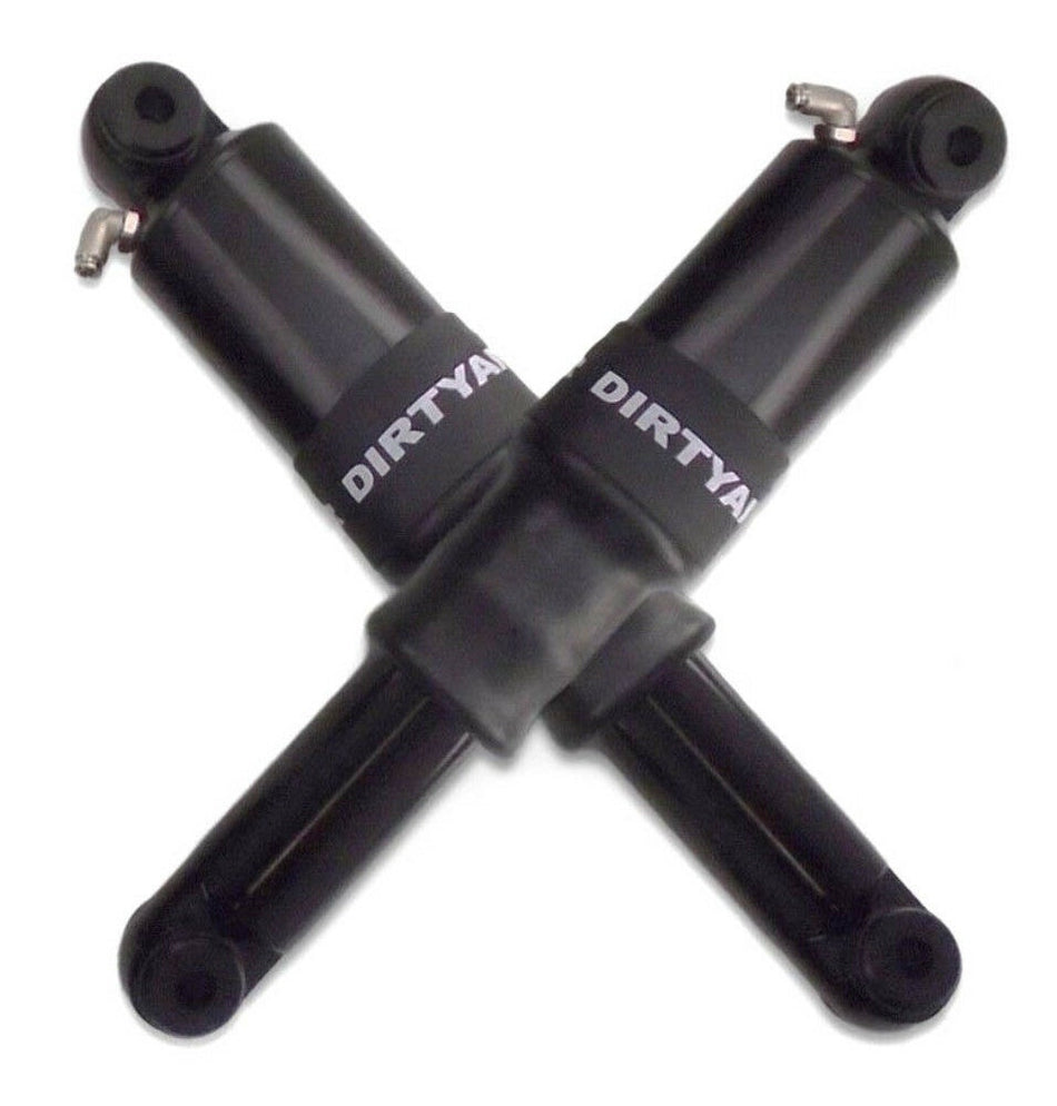 Dirty Air Black Rear Aluminum Air Ride Shocks Suspension Pair Harley V-Rod 01-20