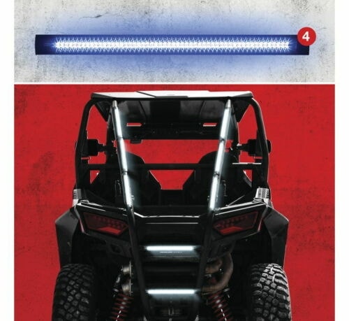 XK Glow Plug-And-Play Emergency Strobe Light Series Blue 4 piece XK052002-4B