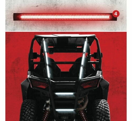 XK Glow Plug-And-Play Emergency Strobe Light Series Red 4 piece XK052002-4R
