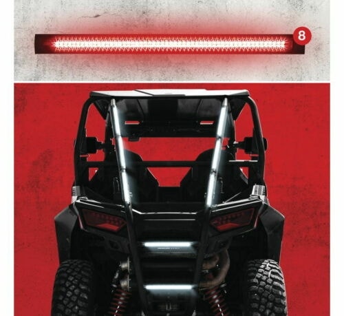 XK Glow Plug-And-Play Emergency Strobe Light Series Red 8 piece XK052002-8R