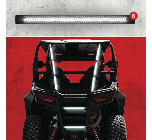 XK Glow Plug-And-Play Emergency Strobe Light Series White 8 piece XK052002-8W