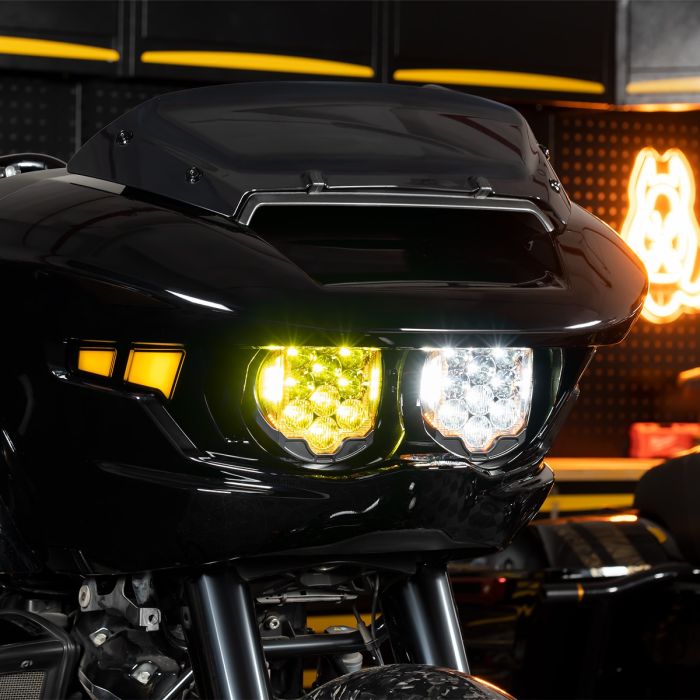 Hogworkz Harley Road Glide Sabertooth Performance LED Headlight '23.5-'26
