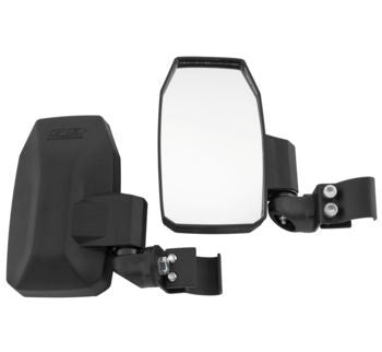 Quadboss 18051T Black Side View Mirrors 2 in. Mount