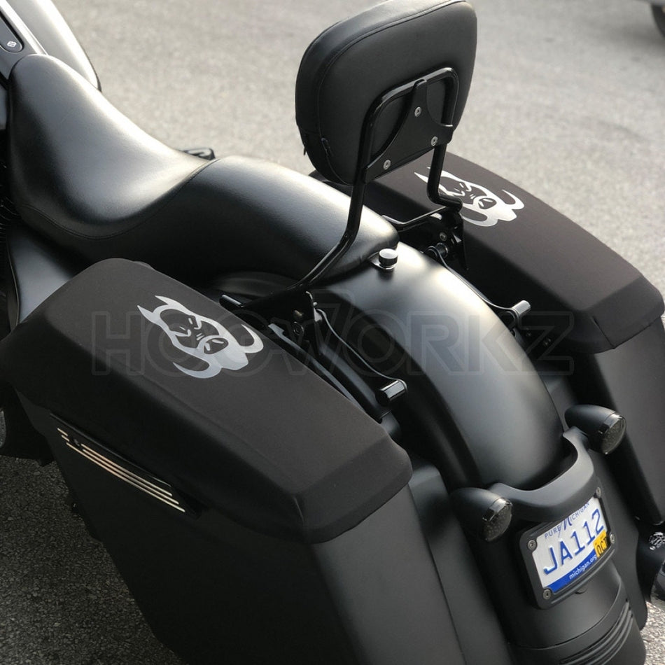 Hogworkz Black Harley Davidson Touring Water Resistant Saddlebag Lid Covers