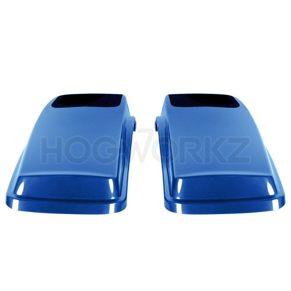 Hogworkz Superior Blue 6" x 9" Speaker Lids Harley Touring 14-20 Saddlebags