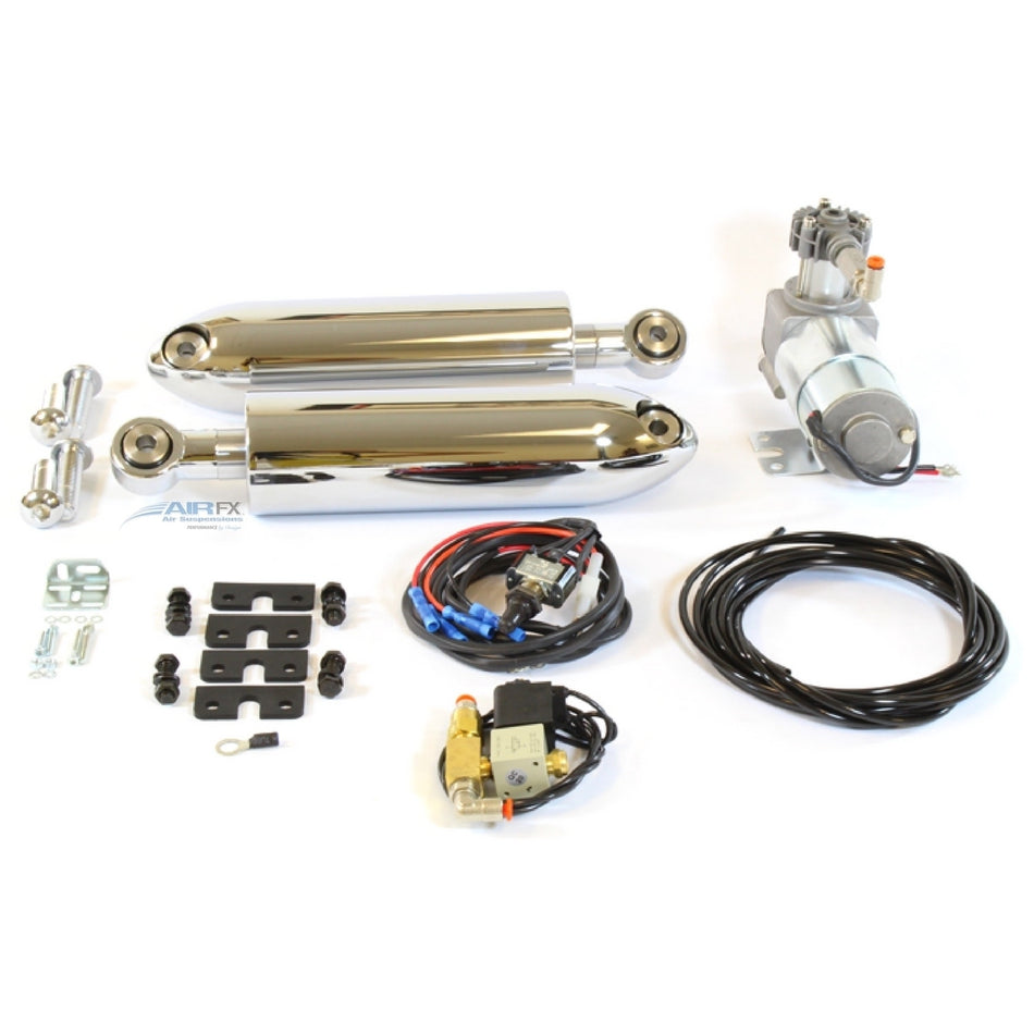 AirFX BK-IM-ST18-CR-1 Chrome Rear Air Ride Suspension Kit 15-18 Indian Scout