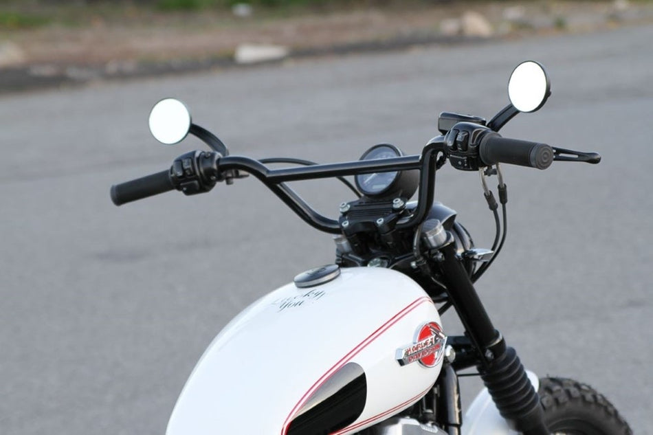 Burly Brand B12-6020B Black Scrambler 1" Handlebars Custom Chopper Harley