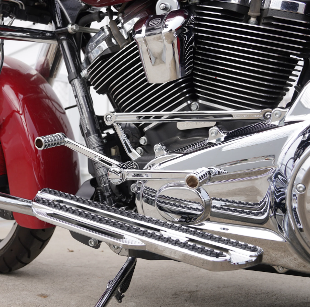 Arlen Ness 420-105 Chrome Speedliner Foot Controls Toe Shifter Harley 08-up FLH