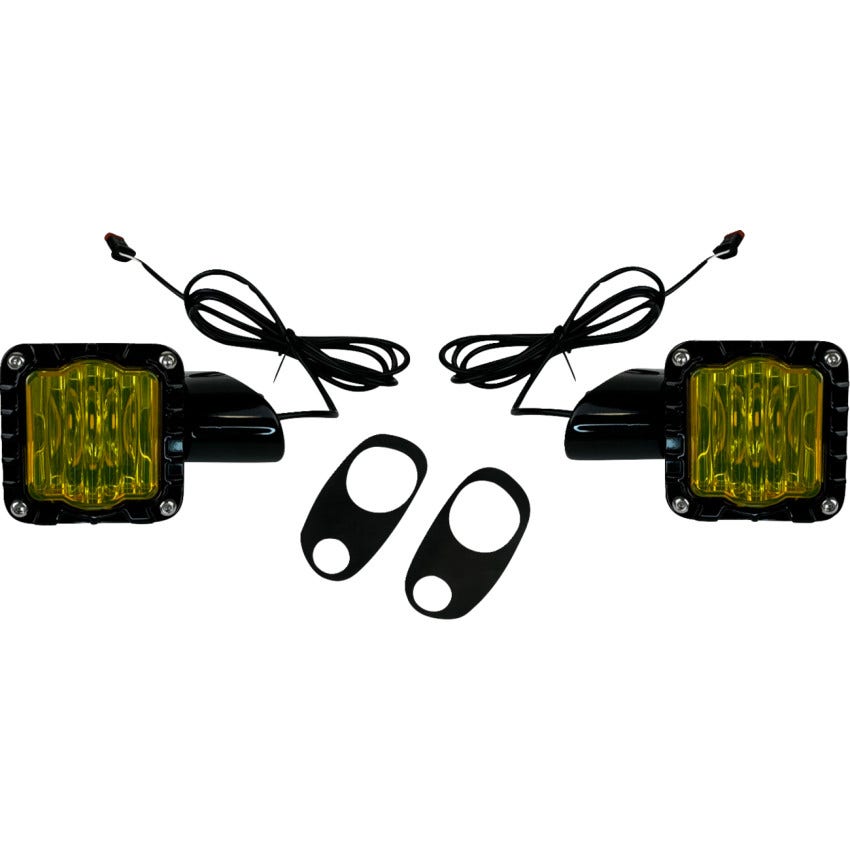 Custom Dynamics Shark Demon LED Front Turn Signals for Harley Road Glide Models