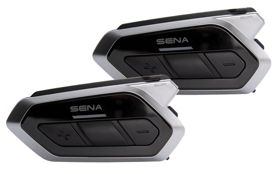 Sena 50R HD Speaker Bluetooth Helmet Mesh 2.0 Intercom Universal Dual Pack