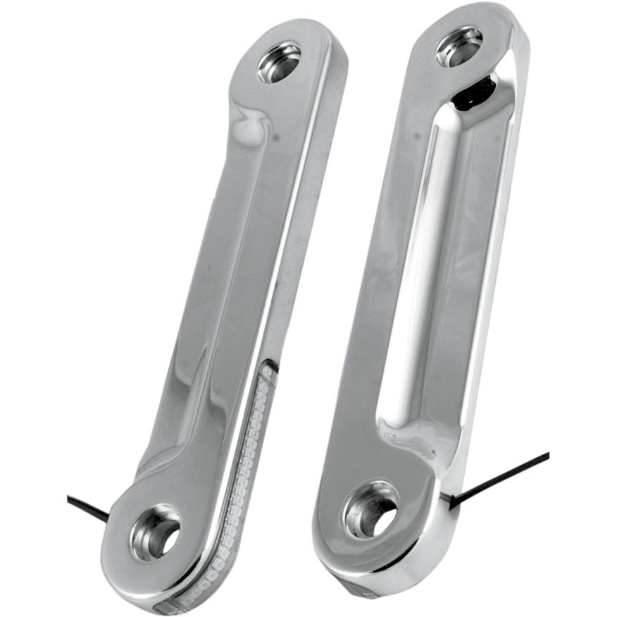 Alloy Art Chrome L.E.D. Low Profile Front Turn Signals Harley FLH/X 97-17