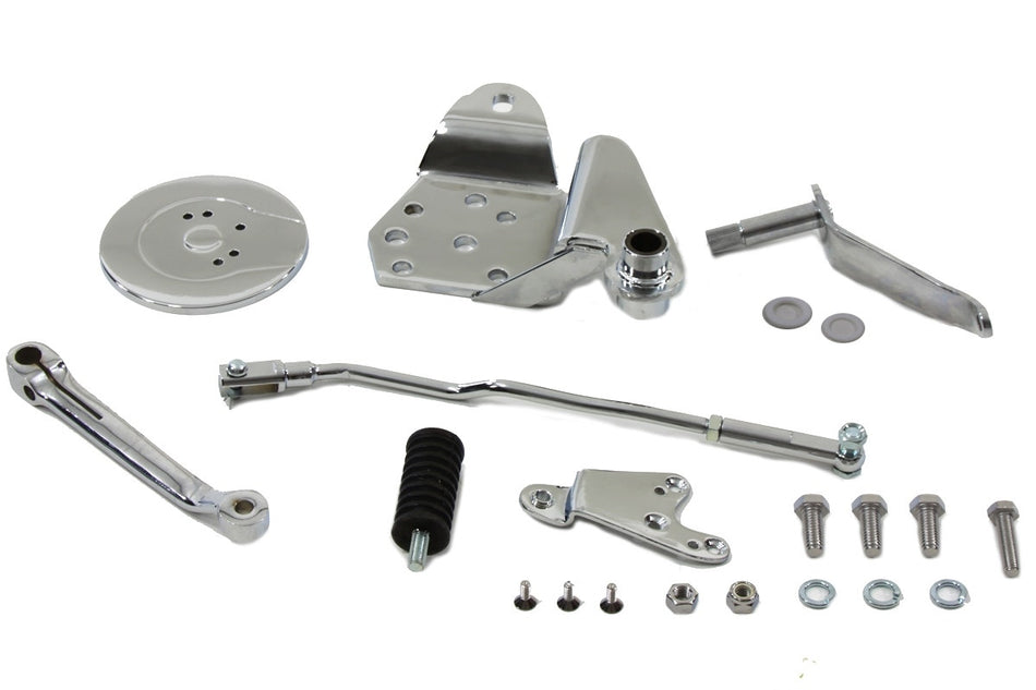 Complete Chrome Forward Control Shift Kit Custom Harley Pan Shovel Head 22-0801