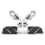 Hogworkz Angled Adjustable Highway Foot Pegs & Clamps for Harley