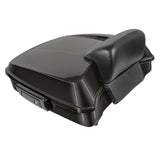 Hogworkz Chopped Tour Pack w/ Slim Backrest Black Hardware for Harley FLH '97-'24