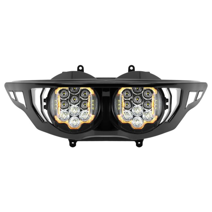 Hogworkz Harley Road Glide Silvertooth Performance LED Headlight '23.5-'26