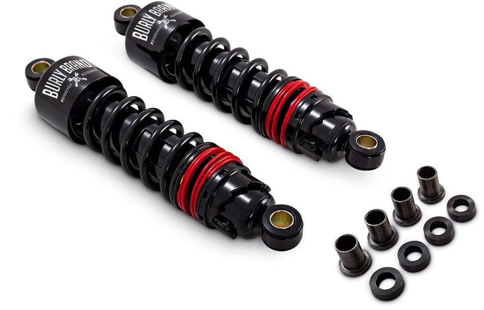 Burly Brand B28-1206B Black 11.5" Slammer Plus Lowering Shocks Harley XL 04-Up
