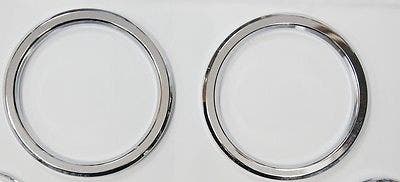 Custom Chrome 677690 Smooth Billet 3-5/8" Instrument Bezels Harley FLH / FLT