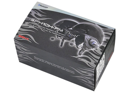 Sena SPH10H-FM Dual Bluetooth Headset Pack for Half Helmets w/ FM Tuner