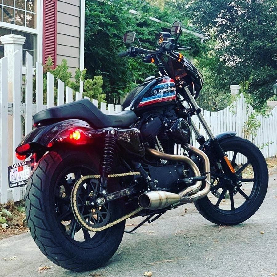 Sawicki 2 into 1 Stainless Cannon Shorty Pipe Exhaust Harley Sportster 04-17