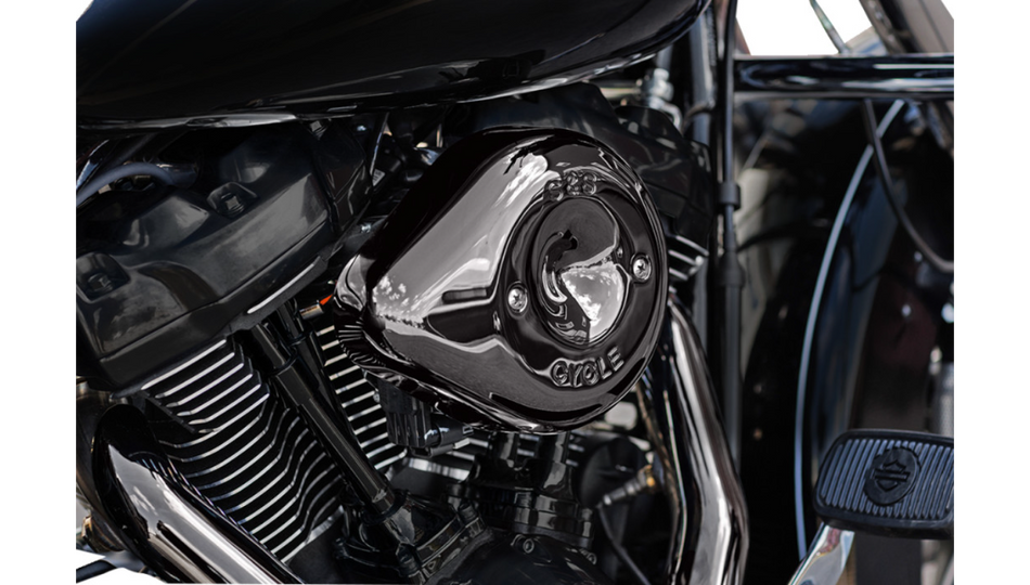 S&S Cycle Lava Chrome Stealth Teardrop Air Cleaner Kit 4 Harley 17-23 M8 Engines