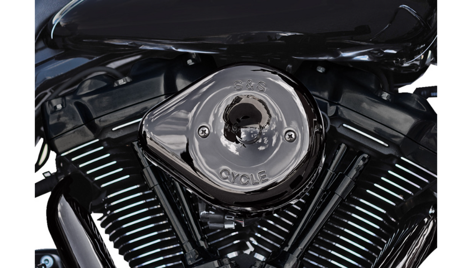 S&S Cycle Lava Chrome Stealth Teardrop Air Cleaner Kit 4 Harley 17-23 M8 Engines