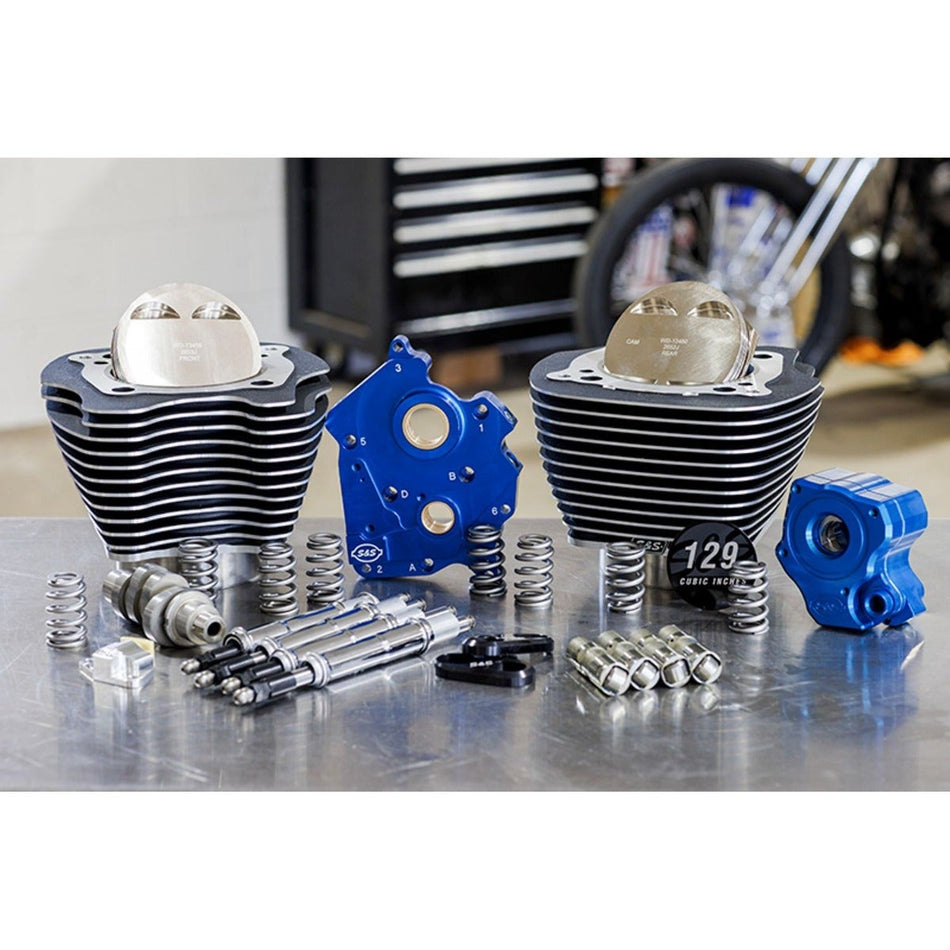 S&S 129" M8 Big Bore Power Pack for Harley Milwaukee 8 107"