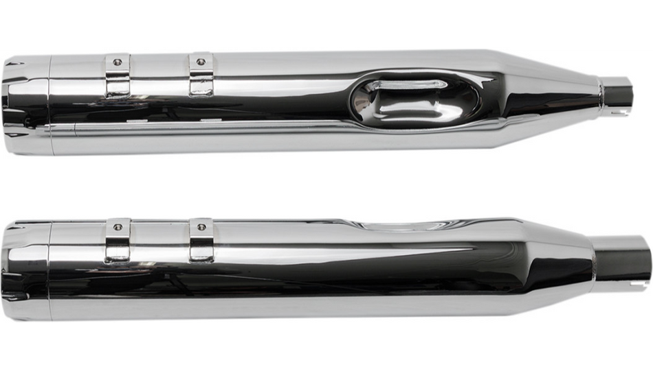 S&S Cycle Chrome MK45 4.5" Slip On Mufflers W/ Chrome Thruster Tips Harley 17-23