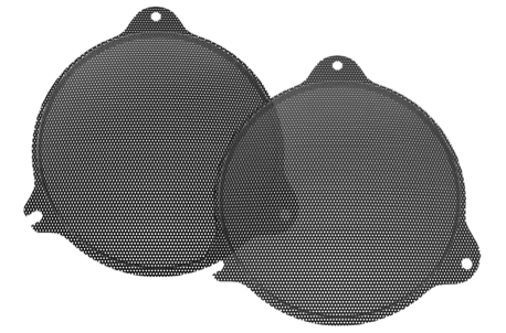 Hogtunes Thick Mesh Front Fairing Speaker Grilles Harley Batwing Models 14-19