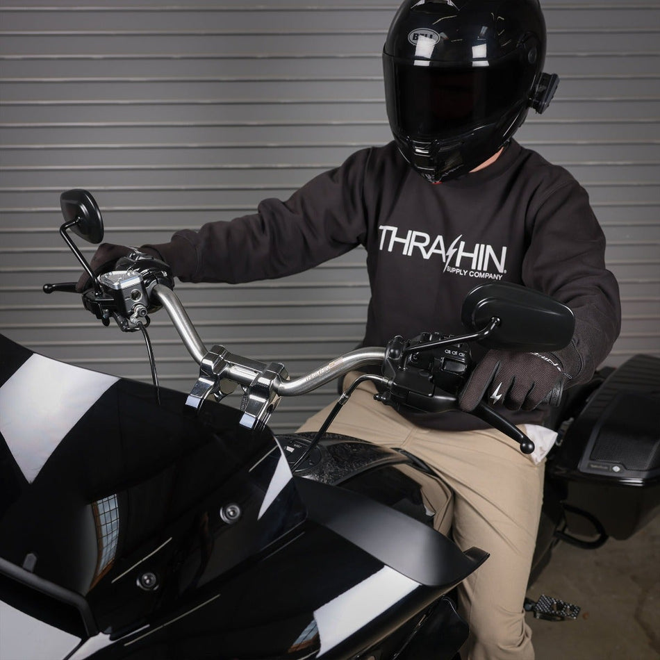 Thrashin Mid Bend 1" Handlebars 4 Harley 24 FLH/FLT