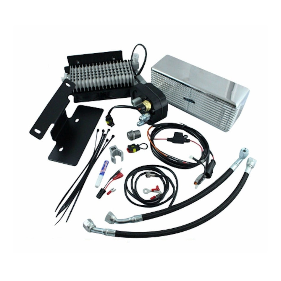 UltraCool RF-1SS Stainless Steel Oil Cooler Kit 99-08 Harley-Davidson Touring