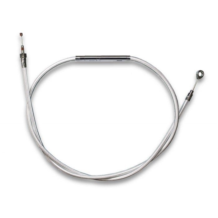 Magnum Sterling Chromite Braided 62" Stock Clutch Cable for Harley FLH 08-13