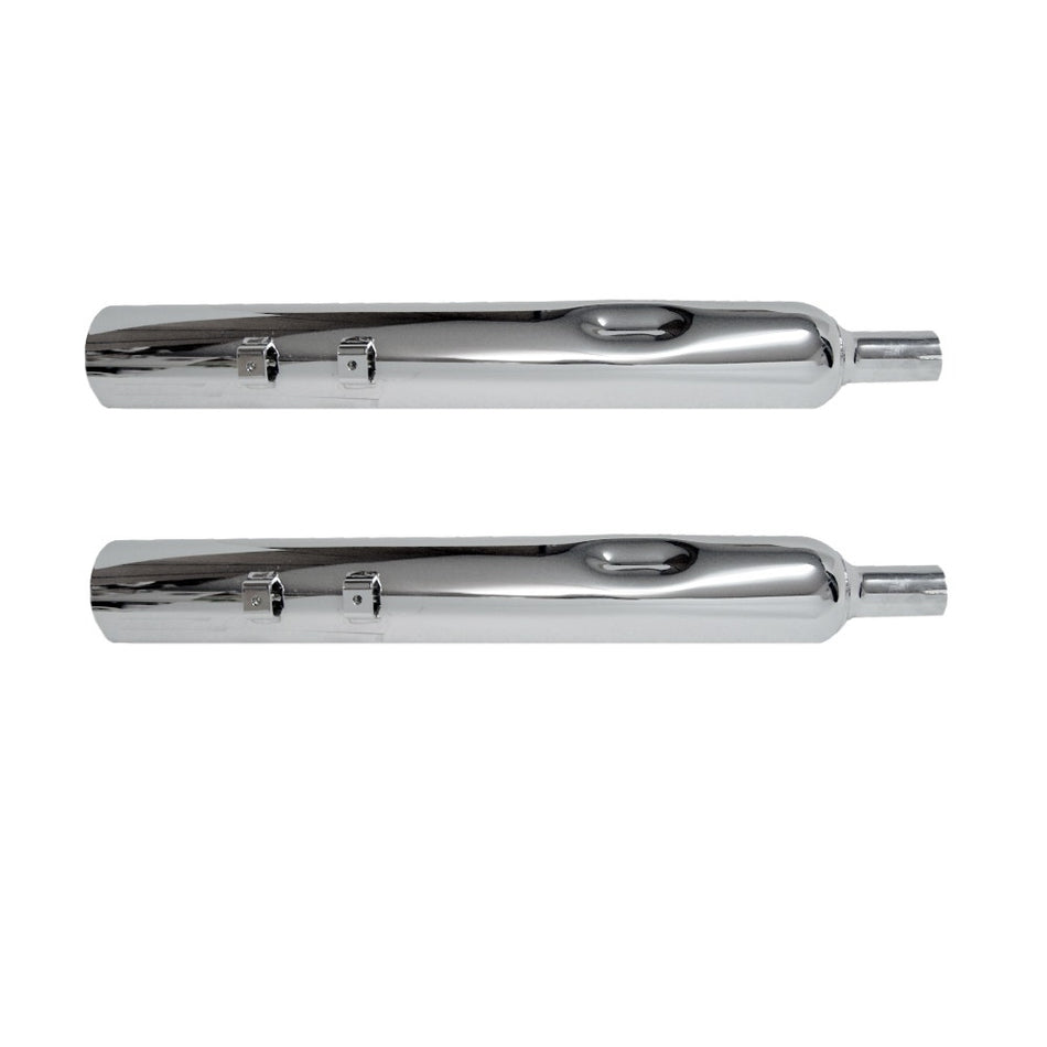 Jones Exhaust JPT430MC134 Full Boar Straight Cut Slip-On Mufflers 1.75" Baffle 95-16 FLH