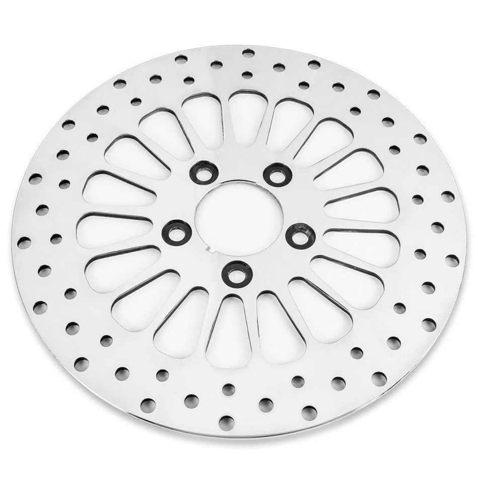 DNA Super Spoke Polished Front 11.8 Disc Rotor Harley Touring 08-13 (ea) M-RT-1100