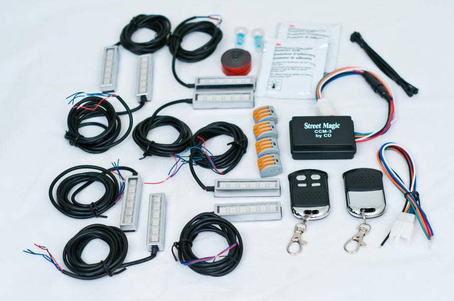 Magical Wizard 6 Color Changing LED Light Super Kit For Harley Davidson and Metric Bikes