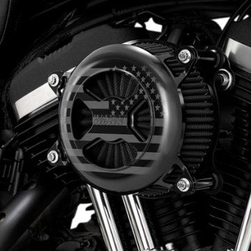 Vance & Hines 42339FG Black VO2 America Billet Air Intake Cleaner Harley XL 91-22