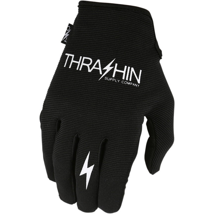 Thrashin Supply Company Black/Black Stealth Motorcycle Gloves