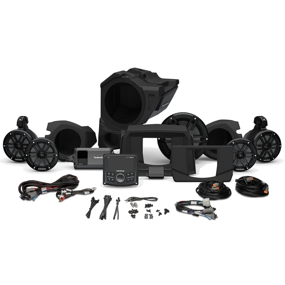 Rockford Fosgate PMX-2 800 Watt Front Rear Color Optix Speaker Subwoofer Polaris