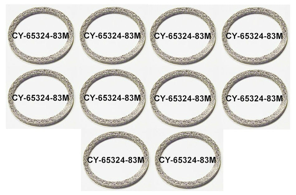 Exhaust Flat Steel Mesh Crush Gaskets Seals Lot of 10 Harley Twin Cam 65324-83