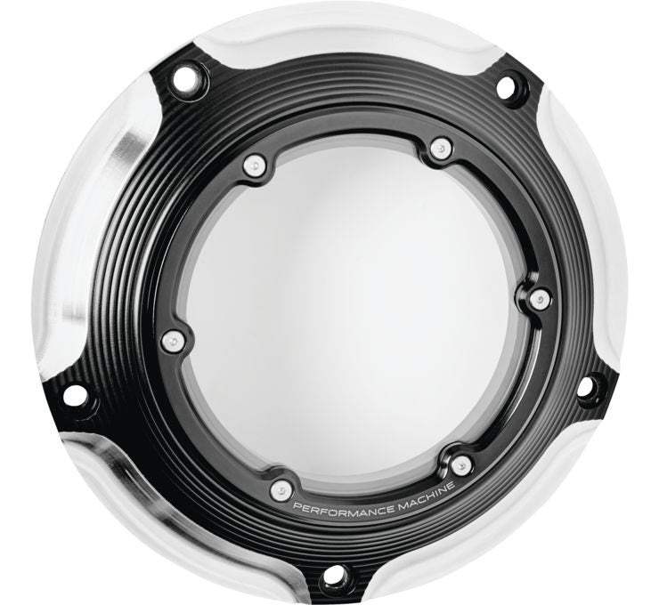 Performance Machine Contrast Cut Vision Clear Derby Cover Harley Touring 16-Up