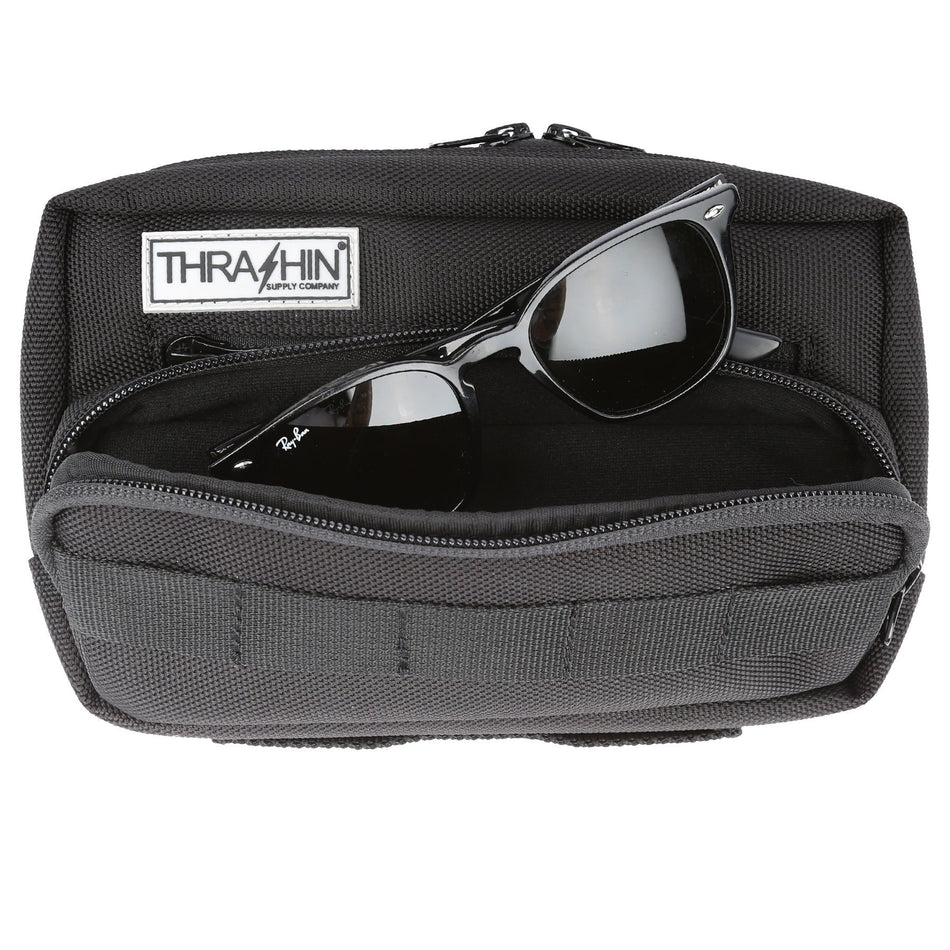 Thrashin Supply Company THB-0003 Black Handlebar Plus Bag Universal Fit