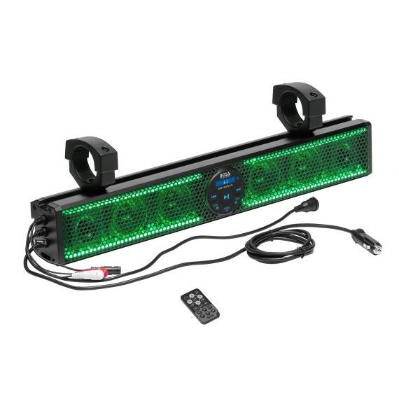 Boss Audio Slim Series Bluetooth Sound Bar 25" Powersports UTV IPX5 w/ Remote