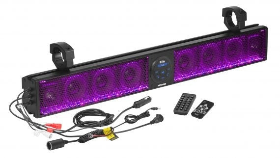Boss Audio 36" Riot Sound Bar RGB LED Plug-N-Play BRT36RGB Universal ATV UTV