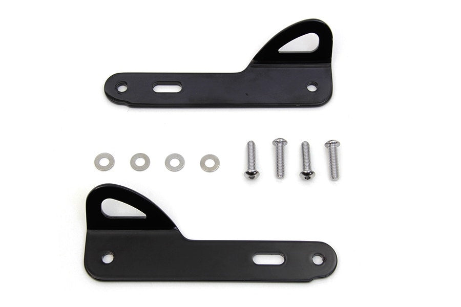 V-Twin 50-0623 Gloss Black Tie Down Bracket Kit 2014-2018 Harley Touring FLH/T