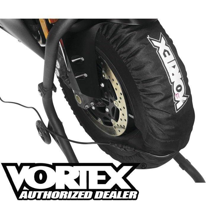 Vortex Tire Warmers 140-165 Front or Rear Tires Motorcycle Track Day TW102 -NEW grip best 595718